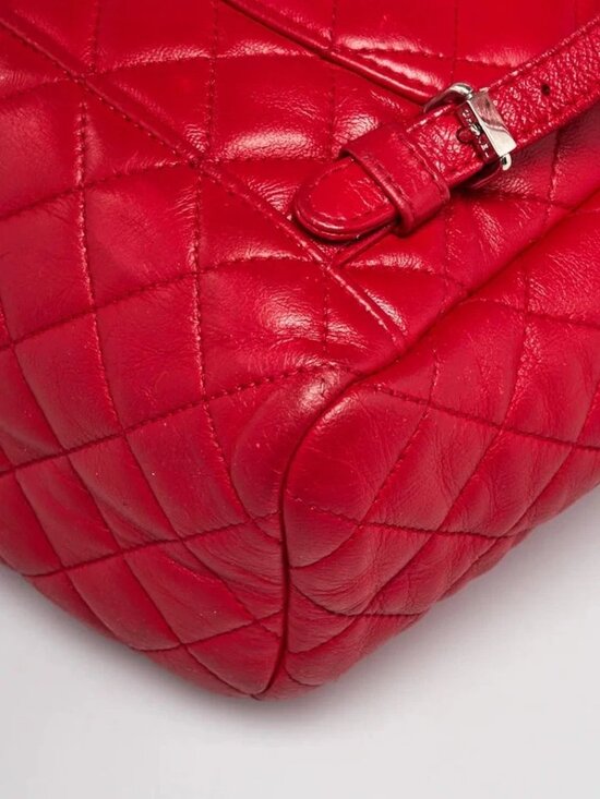 Chanel Red Quilted Lambskin Leather Small Urban Spirit Backpack Bag main image 10
